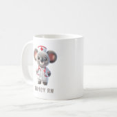 Niedliche Koala Bear Nurse Personalisiert Kaffeetasse (Vorderseite Links)