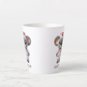 Niedliche Koala Bear Nurse Personalisiert Milchtasse (Vorderseite)