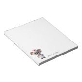 Niedliche Koala Bear Nurse Personalisiert Notizblock (angewinkelt)