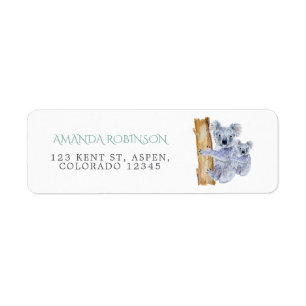 Niedliche Koala Bears Babydusche