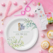 Niedliche Koala Bears Eucalyptus Verlasse Kinderdu Pappteller (Party)