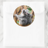 Niedliche Koala Bears Runder Aufkleber (Tasche)