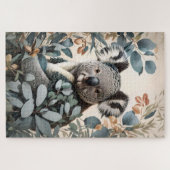 Niedliche Koala-Eukalyptus-Blätter Puzzle (Horizontal)