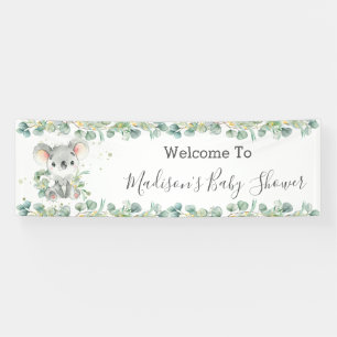 Niedliche Koala Eukalyptus Grüne Willkommen im Hin Banner