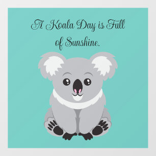 Niedliche Koala-Fensterklammer Fensteraufkleber