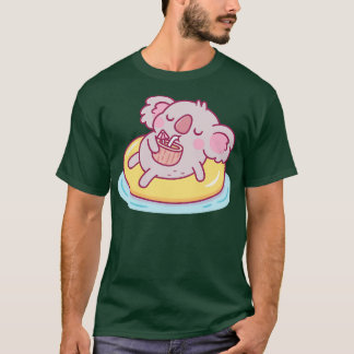 Niedliche Koala g auf Schwimmbad Schwimmbad und tr T-Shirt