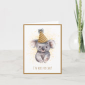 Niedliche Koala Geburtstagskarte Dankeskarte (Vorderseite)