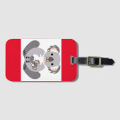 Niedliche KOALA - gefährdetes Tier - Marsupial - R Gepäckanhänger (Vorderseite (Horizontal))