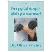 Niedliche Koala-Geschenke für Physiotherapeuten Är Klemmbrett (Rückseite)