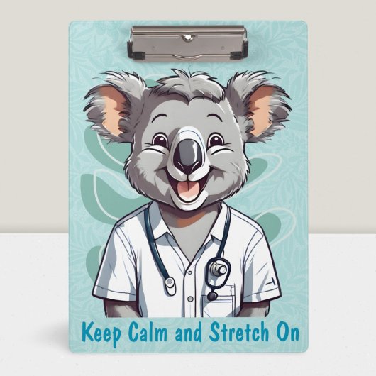 Niedliche Koala-Geschenke für Physiotherapeuten Är Klemmbrett