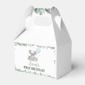 Niedliche Koala Greenery Boy Birthday Gefallen Box Geschenkschachtel (Rückseite)