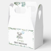 Niedliche Koala Greenery Boy Birthday Gefallen Box Geschenkschachtel (Geöffnet)