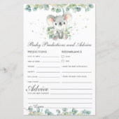 Niedliche Koala Greenery Kindervoraussagen und Rat (Vorderseite)