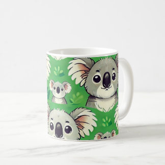 Niedliche koala grüne Tasse