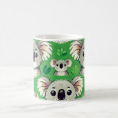 Niedliche koala grüne Tasse (Mittel)