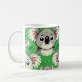 Niedliche koala grüne Tasse (Links)