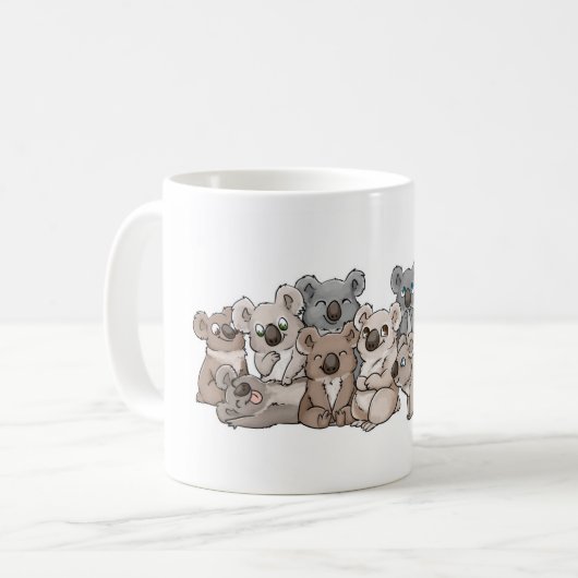 Niedliche Koala Kaffeetasse (Vorderseite Links)