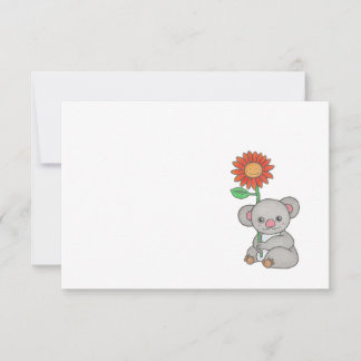 Niedliche Koala-Karte Dankeskarte