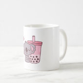 Niedliche Koala Lieben Erdbeeren Bubble Tee Kaffeetasse (VorderseiteRechts)