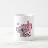 Niedliche Koala Lieben Erdbeeren Bubble Tee Kaffeetasse (Mittel)