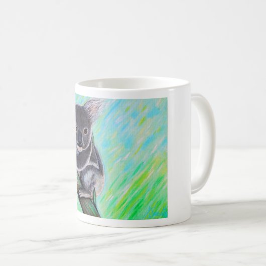 Niedliche Koala-Malerei Kaffeetasse (VorderseiteRechts)