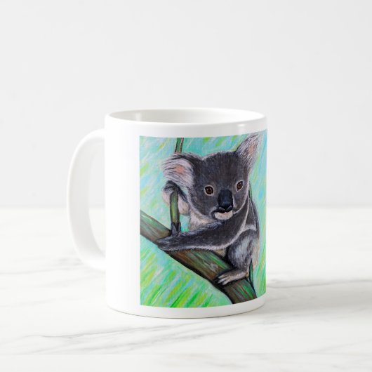 Niedliche Koala-Malerei Kaffeetasse (Vorderseite Links)