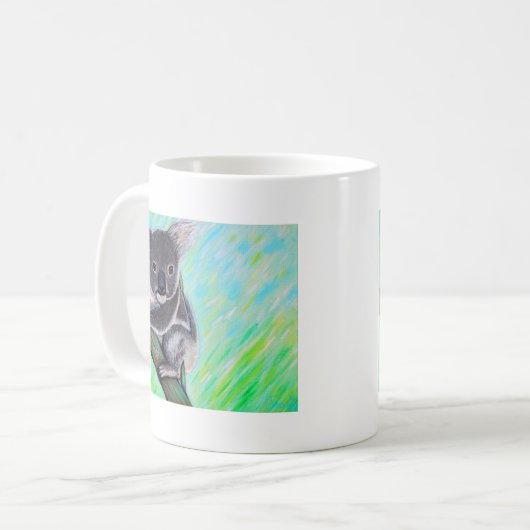 Niedliche Koala-Malerei Kaffeetasse (Vorderseite Links)