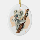 Niedliche Koala Mama und Baby Keramik Ornament (Rechts)