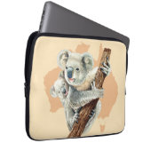 Niedliche Koala Mama und Baby Laptopschutzhülle (Vorne Rechts)