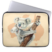 Niedliche Koala Mama und Baby Laptopschutzhülle (Vorderseite)