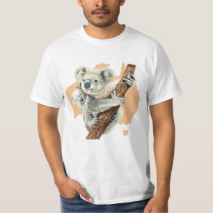Niedliche Koala Mama und Baby T-Shirt