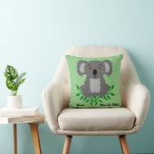 Niedliche Koala mit Eukalyptus-Kindern Kissen (Stuhl )