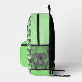 Niedliche Koala mit Eukalyptus, personalisierbare Bedruckter Rucksack (Rechts)