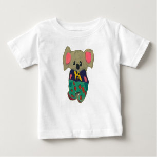 Niedliche Koala mit menschlichen Kleidung zeichnen Baby T-shirt