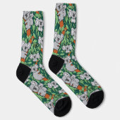 Niedliche Koala Muster Hunter Green Socken (Rechts)