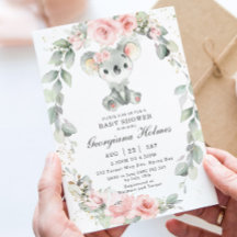 Niedliche Koala Pink Blumengeschirr Grüne Kinderdu