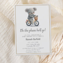 Niedliche Koala Plätze Er wird Baby-Dusche gehen