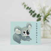 Niedliche Koala-Postkarte Postkarte (Stehend Vorderseite)