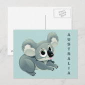 Niedliche Koala-Postkarte Postkarte (Vorne/Hinten)