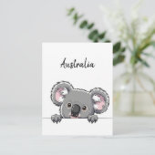 Niedliche Koala Reise Postkarte (Stehend Vorderseite)