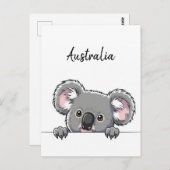 Niedliche Koala Reise Postkarte (Vorne/Hinten)