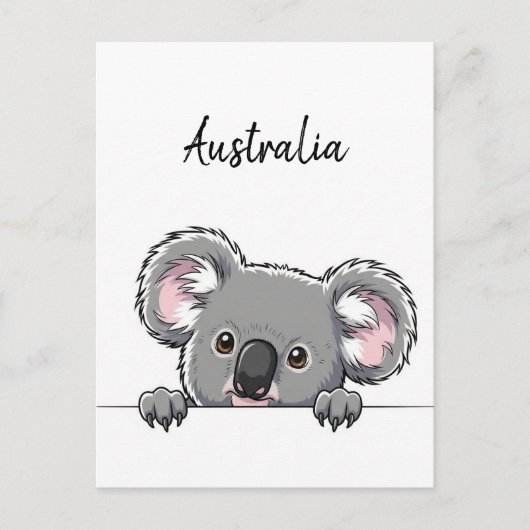 Niedliche Koala Reise Postkarte (Vorderseite)