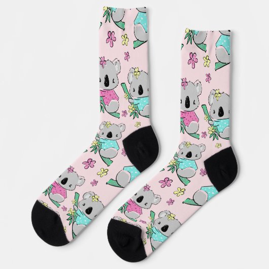Niedliche Koala Socken für Tierfreunde (Linkes Detail)
