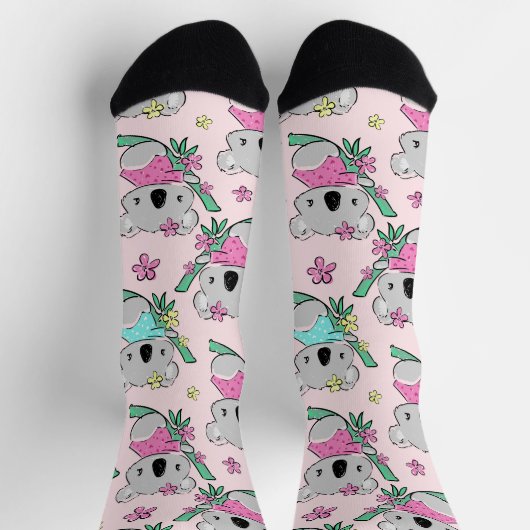 Niedliche Koala Socken für Tierfreunde (Oben)