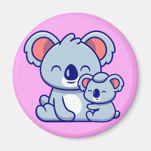 Niedliche Koala und Baby Magnet