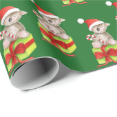 Niedliche Koala- und Geschenkkunst grünen die Geschenkpapier (Rolleneckpunkt)