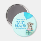 Niedliche Koala vergesst den Babyduschmagnet Magnet (Vorderseite/Rückseite)