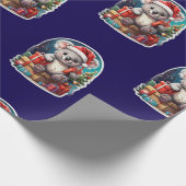 Niedliche Koala Weihnachtsfeier Geschenkpapier (Ecke)