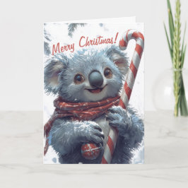 Niedliche Koala Weihnachtskarte Karte