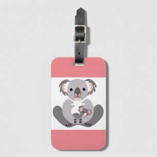 Niedliche KOALA - Wildfauna - Marsupal - Pink Gepäckanhänger